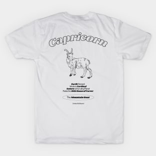 Capricorn Zodiac Design T-Shirt